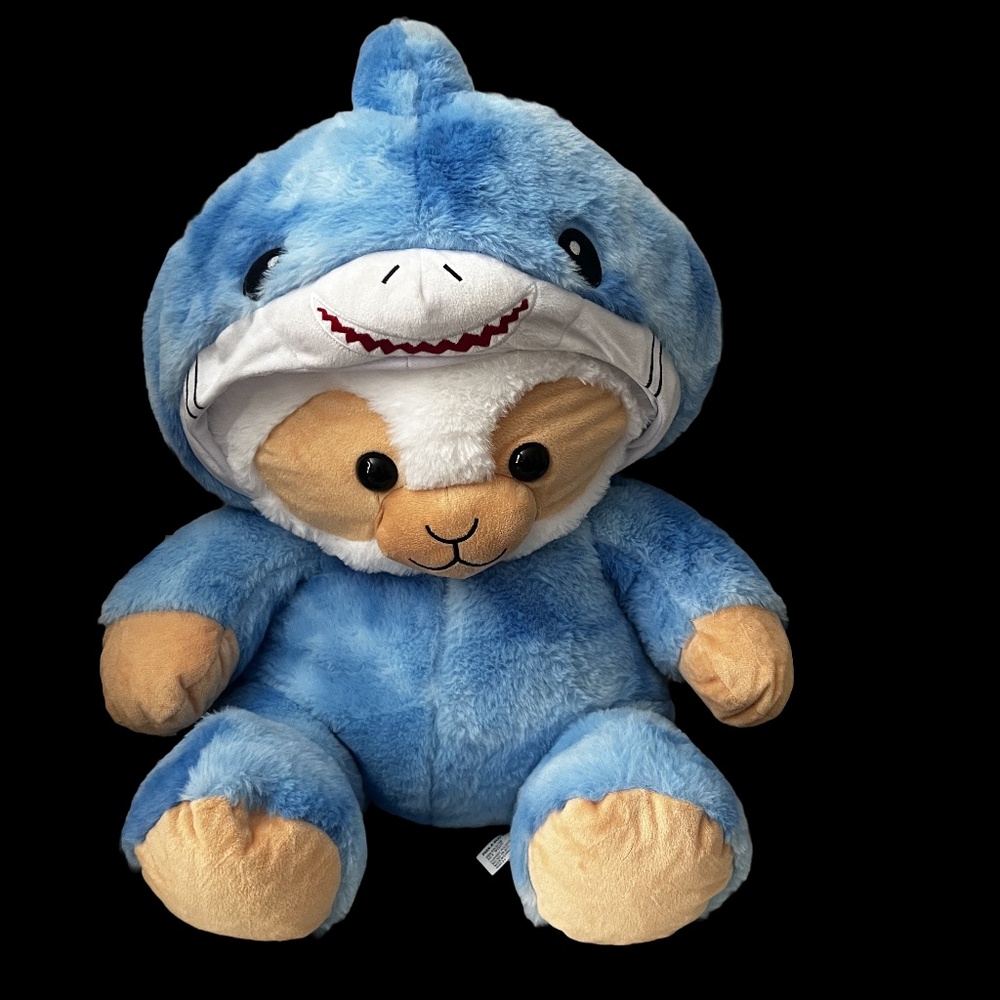 Fluffy Cute Shark Teddy Bear by Plush toy company
